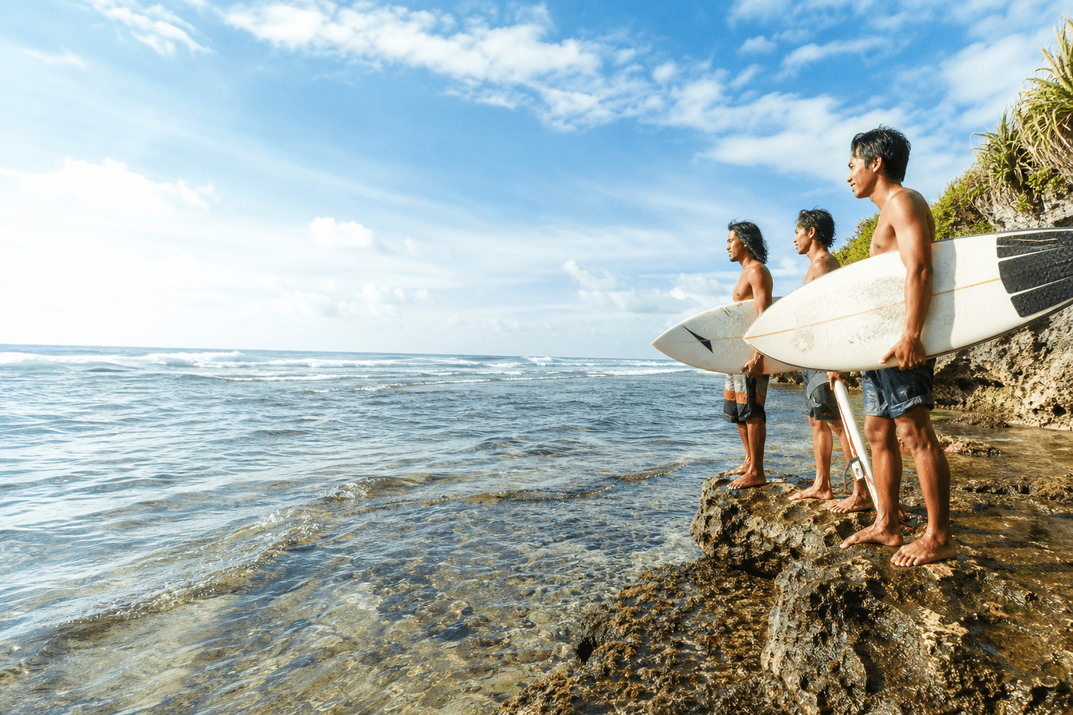 Surfers in Siargao, Philippines